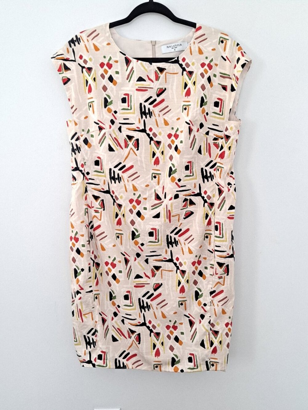 MM Lafleur Trubal Folk Art Graphic Print Fun Dress